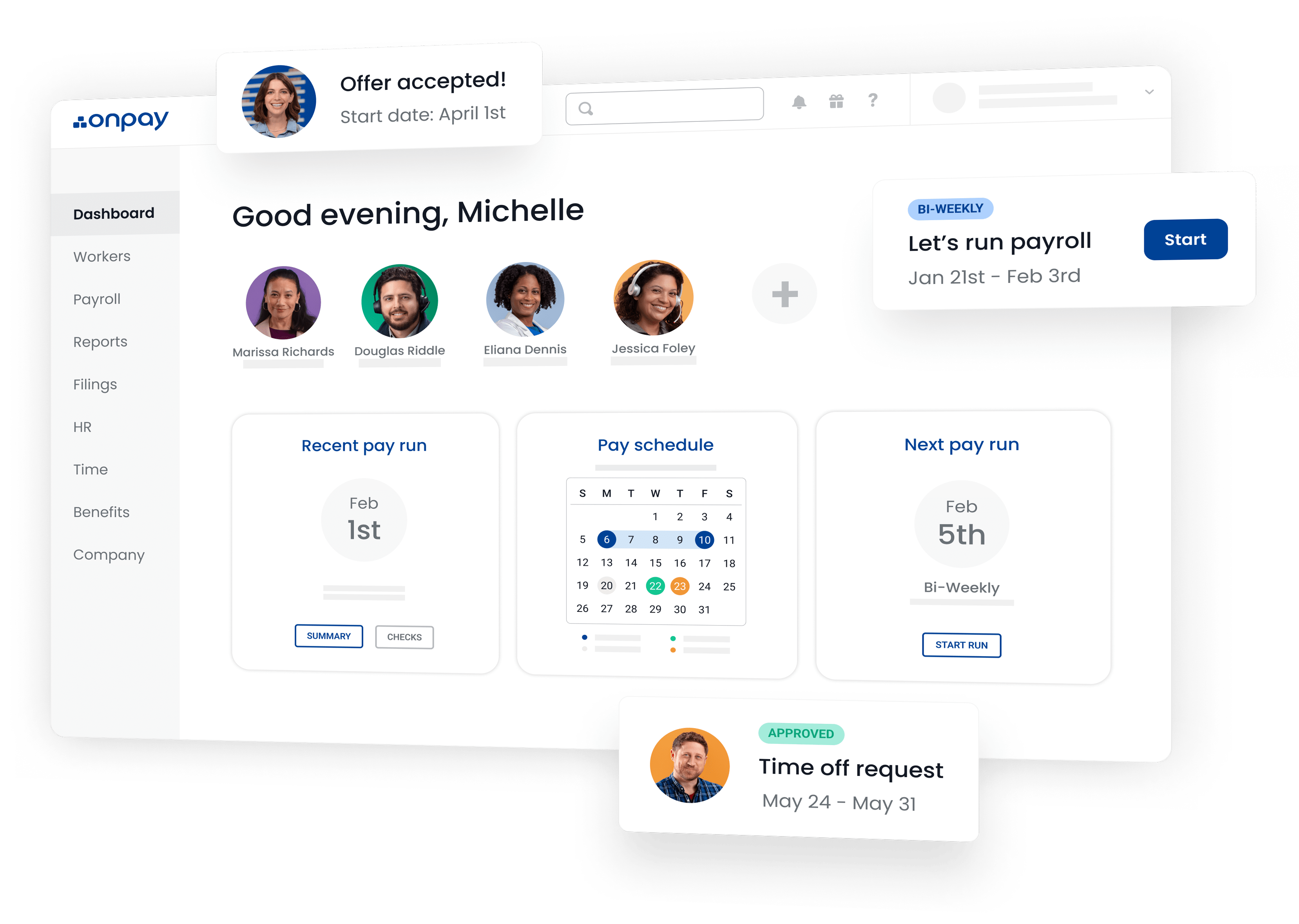 OnPay Dashboard