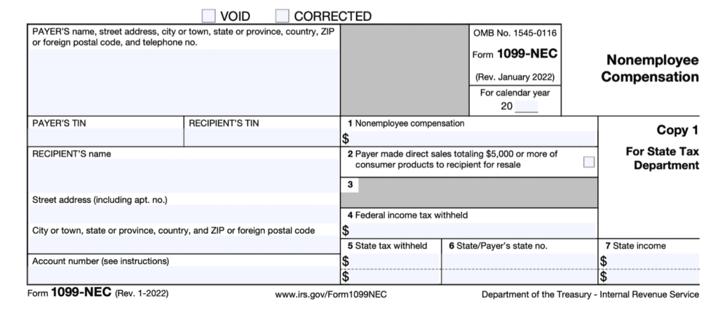 1099-NEC complete form 